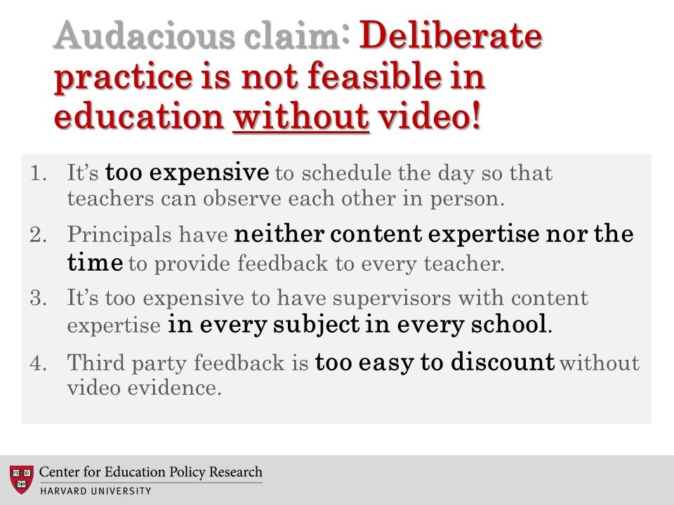 video should be a required aspect of teacher professional learning