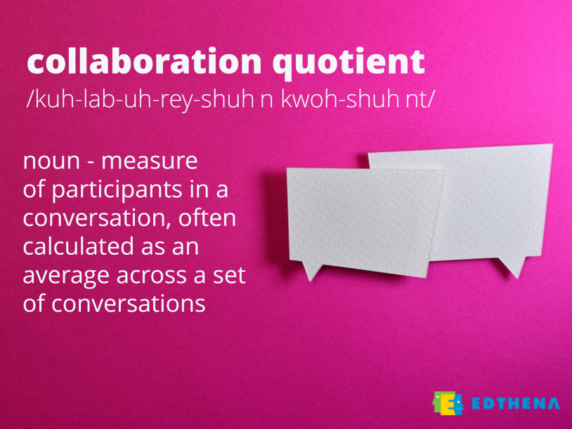 measure of participants in video coaching conversation, often calculated as an average across a set of video conversations