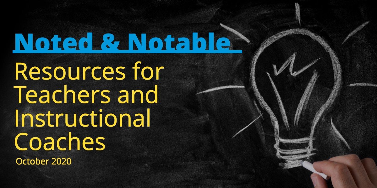 Resources for Instructional Coaches October 2020