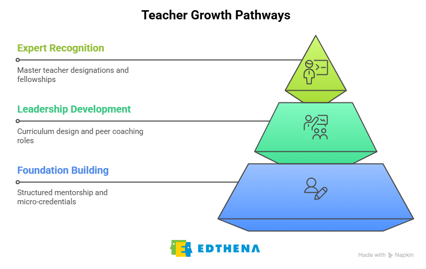 Teacher retention strategy: Teacher growth pathways by career stage