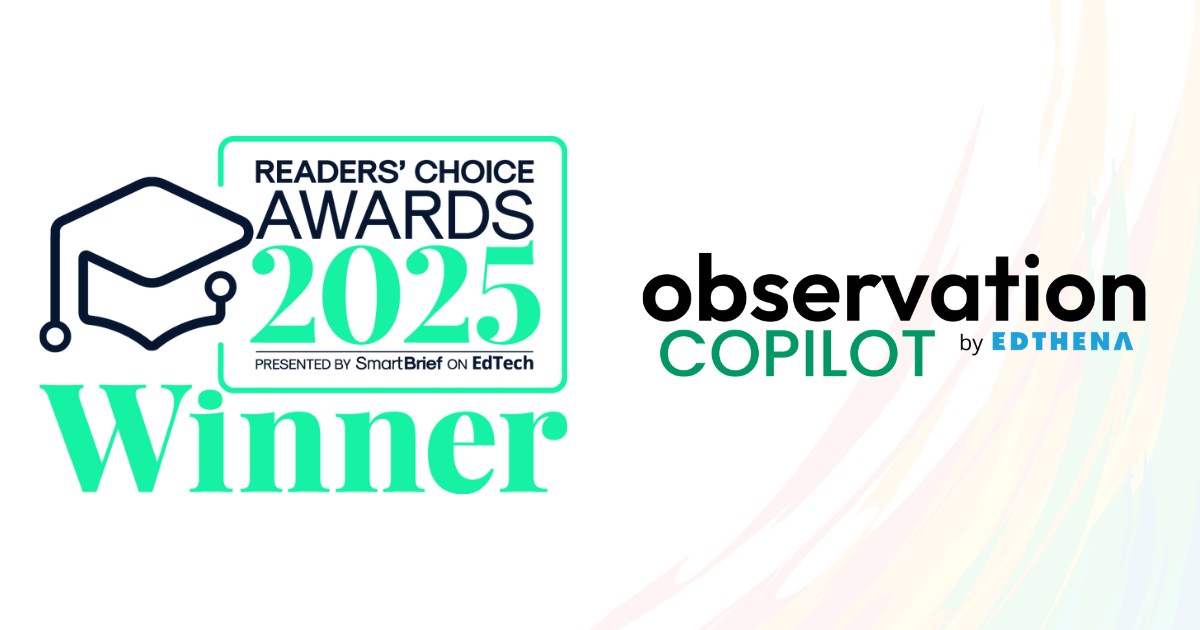 smartbrief edtech readers choice award 2025 observation copilot edthena