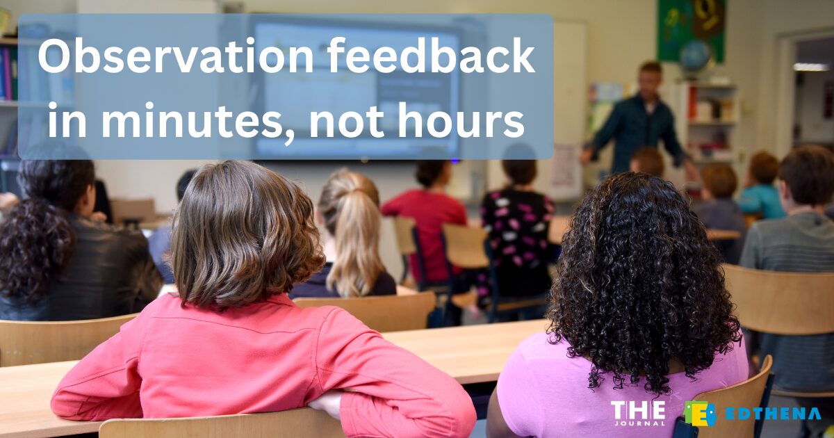 Observation Copilot - THE Journal - AI-based observation tool for principals