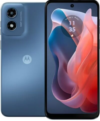 Motorola smartphone in blue color